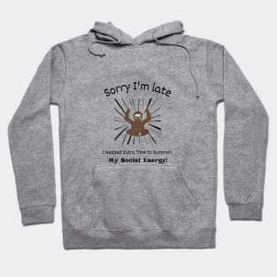 Sorry I'm late - I needed extra time to summon my Social Energy Hoodie